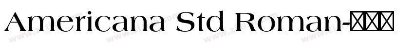 Americana Std Roman字体转换